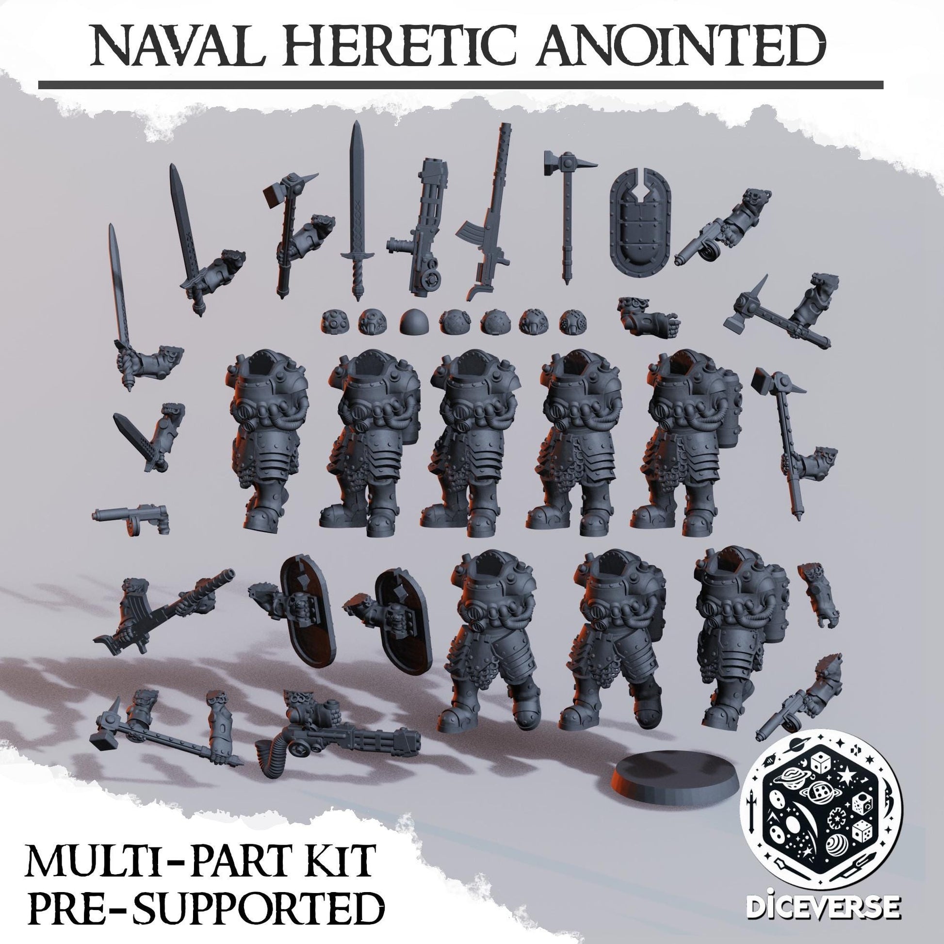 Diceverse Naval Heretic Anointed - Trench  Compatible (Custom Order) - product image 3 of 3
