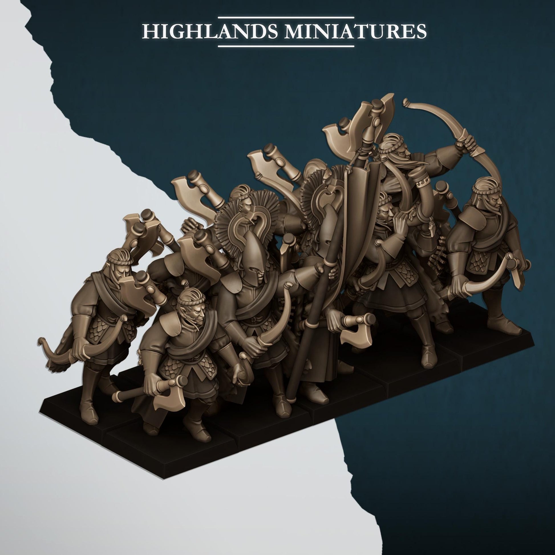 Highland Miniatures Nemean Lions with Bows - Fantasy / D&D (Custom Order) - product image 3 of 3