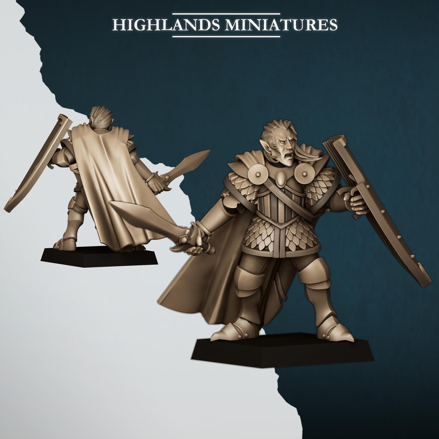 Highland Miniatures Aegean Elf Prince on Foot - Fantasy / D&D (Custom Order) - product image 1 of 2