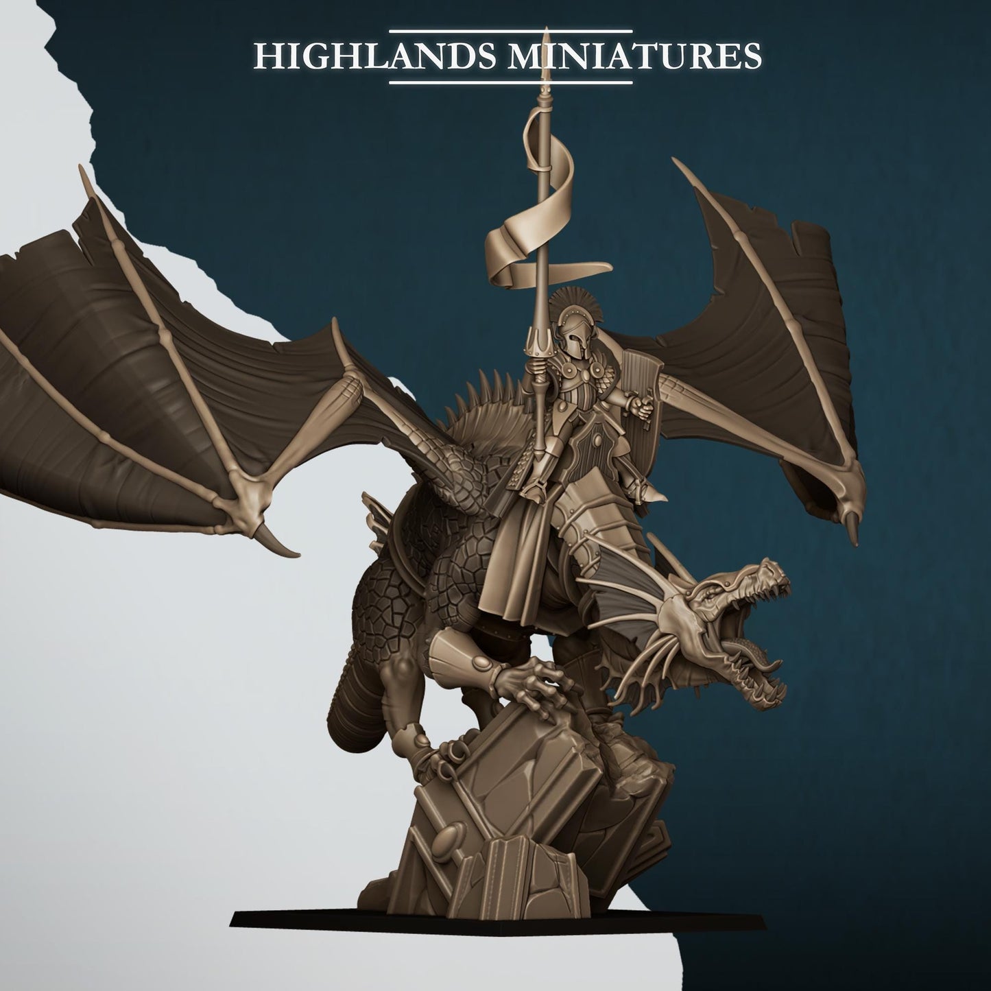 Highland Miniatures Aegean Dragon - Fantasy / D&D (Custom Order) - product image 3 of 4