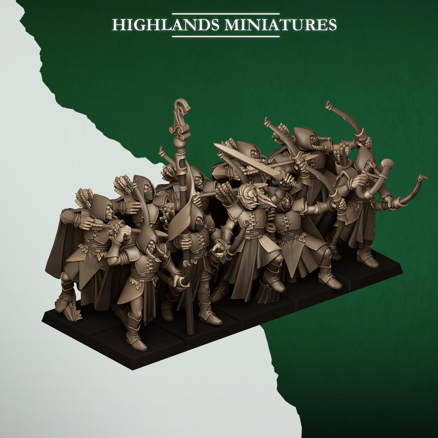 Highland Miniatures Feral Archers - Fantasy / D&D (Custom Order) - product image 1 of 3