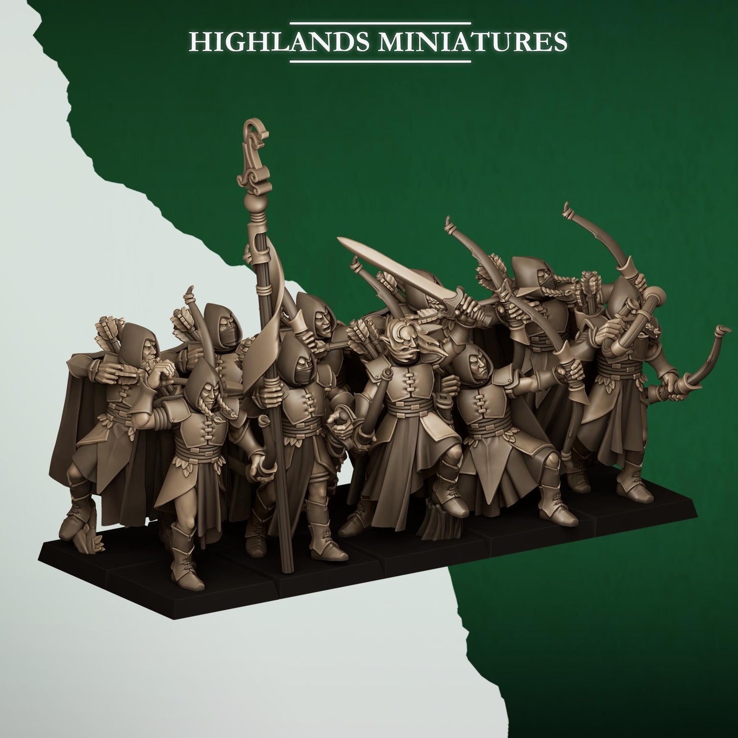 Highland Miniatures Feral Archers - Fantasy / D&D (Custom Order) - product image 2 of 3
