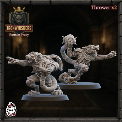 IronWhiskers Ratmen - Designed by UGNI Miniatures - Fantasy Football - product image 4 of 8