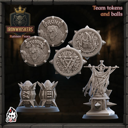 IronWhiskers Ratmen - Designed by UGNI Miniatures - Fantasy Football - product image 8 of 8