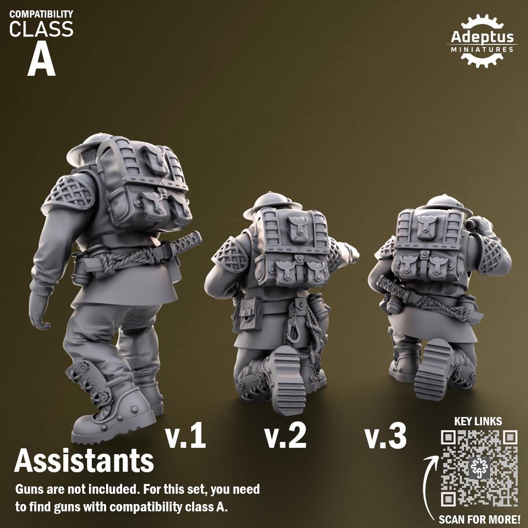 Adeptus Miniatures Sunclaw Heavy Weapons Teams x3 (Custom Order) - product image 8 of 8