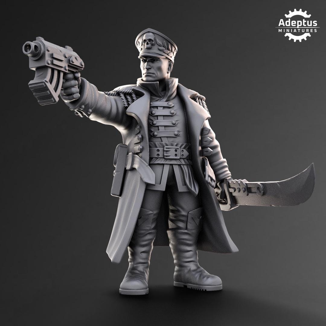 Adeptus Miniatures Commissar. Imperial Guard (Custom Order) - product image 1 of 3