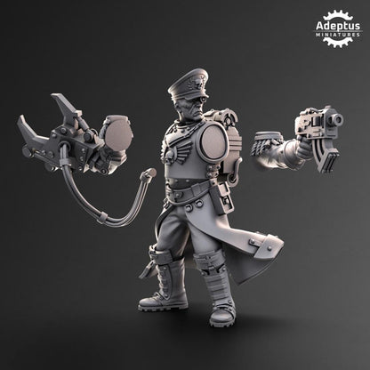 Adeptus Miniatures Commissar with Mechanical Arm. Imperial Guard (Custom Order) - product image 4 of 4