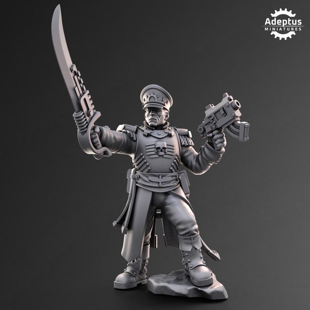 Adeptus Miniatures Commissar. Imperial Guard (Custom Order) - product image 1 of 3