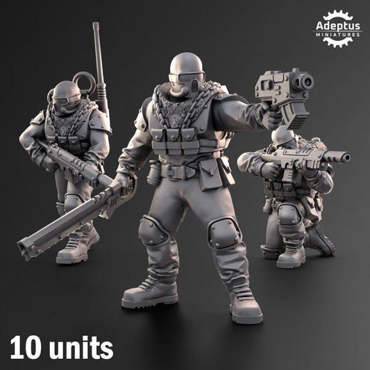 Adeptus Miniatures Spectre Regiment Infantry Squad (Custom Order) - product image 1 of 6