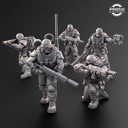 Adeptus Miniatures Spectre Regiment Infantry Squad (Custom Order) - product image 4 of 6