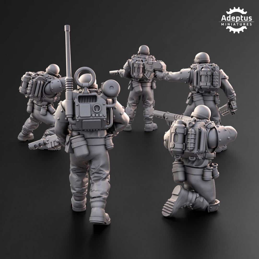 Adeptus Miniatures Spectre Regiment Infantry Squad (Custom Order) - product image 5 of 6