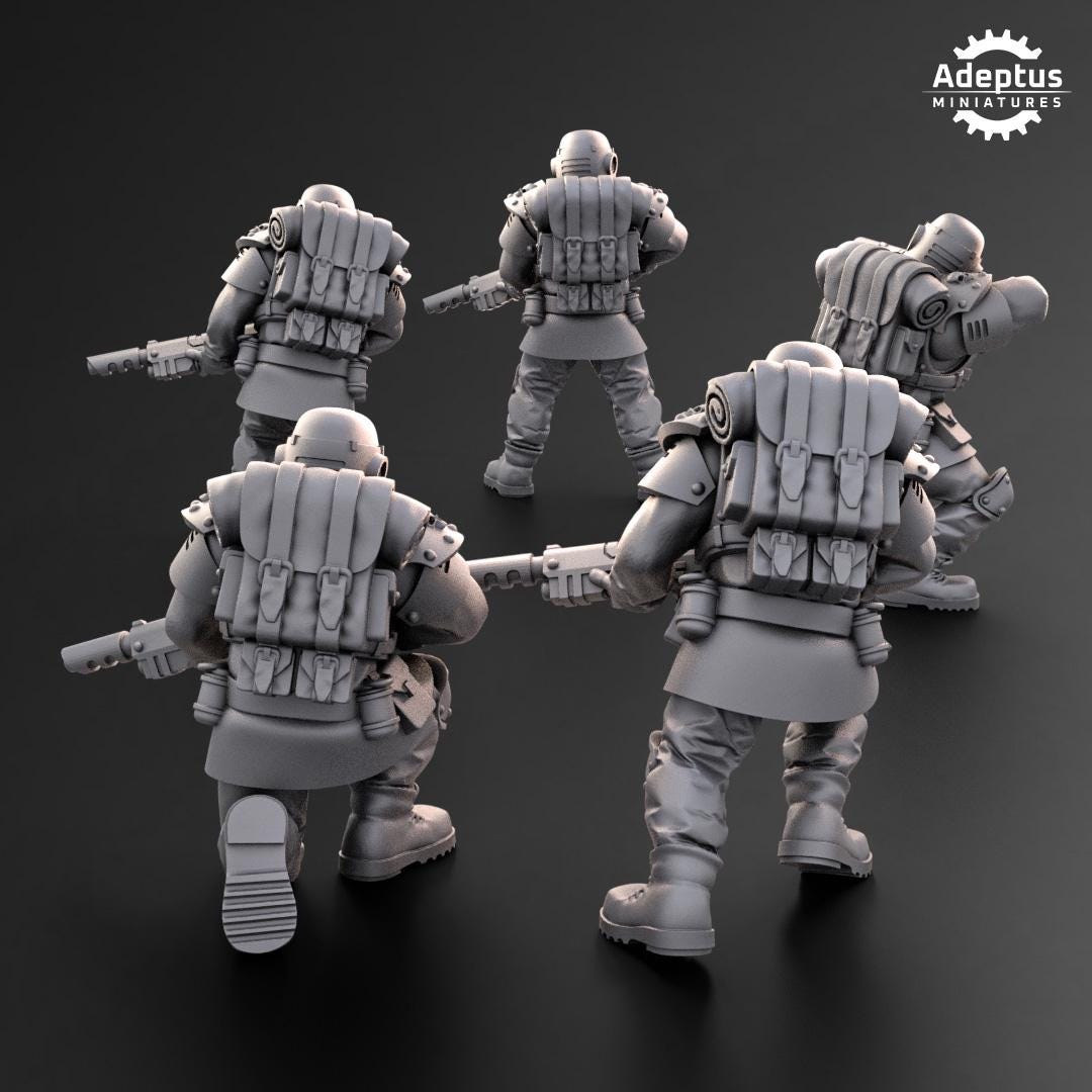 Adeptus Miniatures Ultima Troops Infantry Squad (Custom Order) - product image 5 of 6