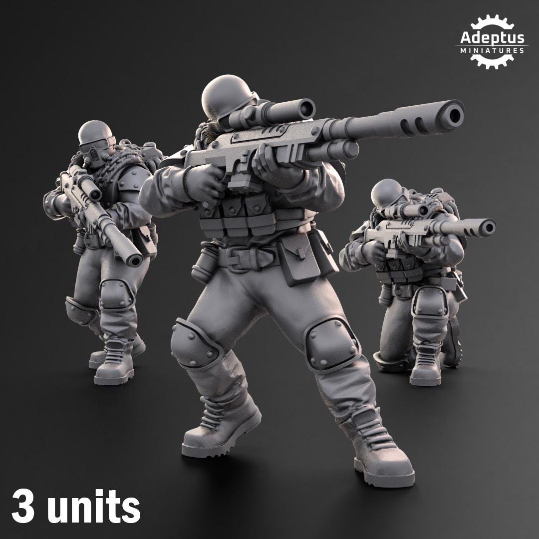 Adeptus Miniatures Spectre Regiment Snipers (Custom Order) - product image 1 of 6