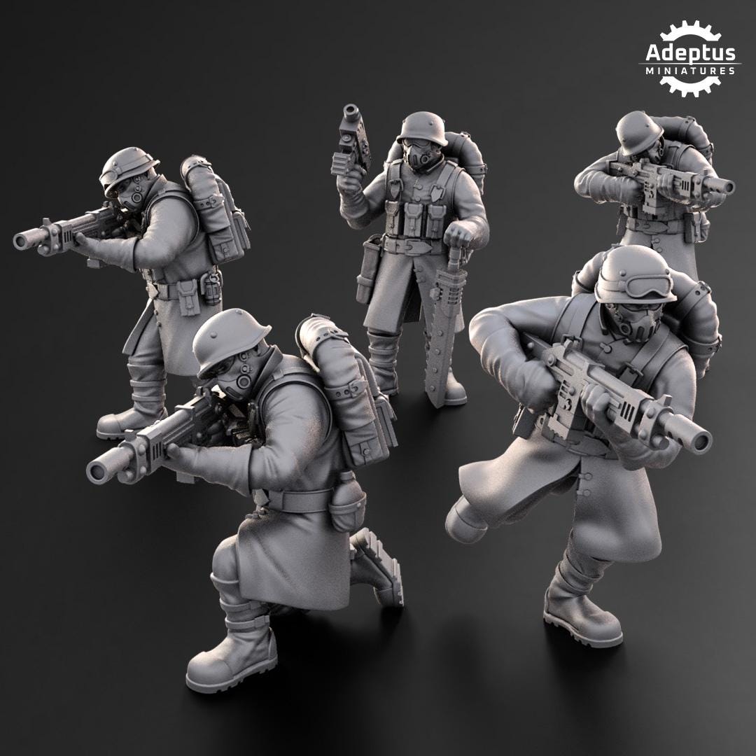 Adeptus Miniatures Iron Squad Infantry Squad (Custom Order) - product image 4 of 6
