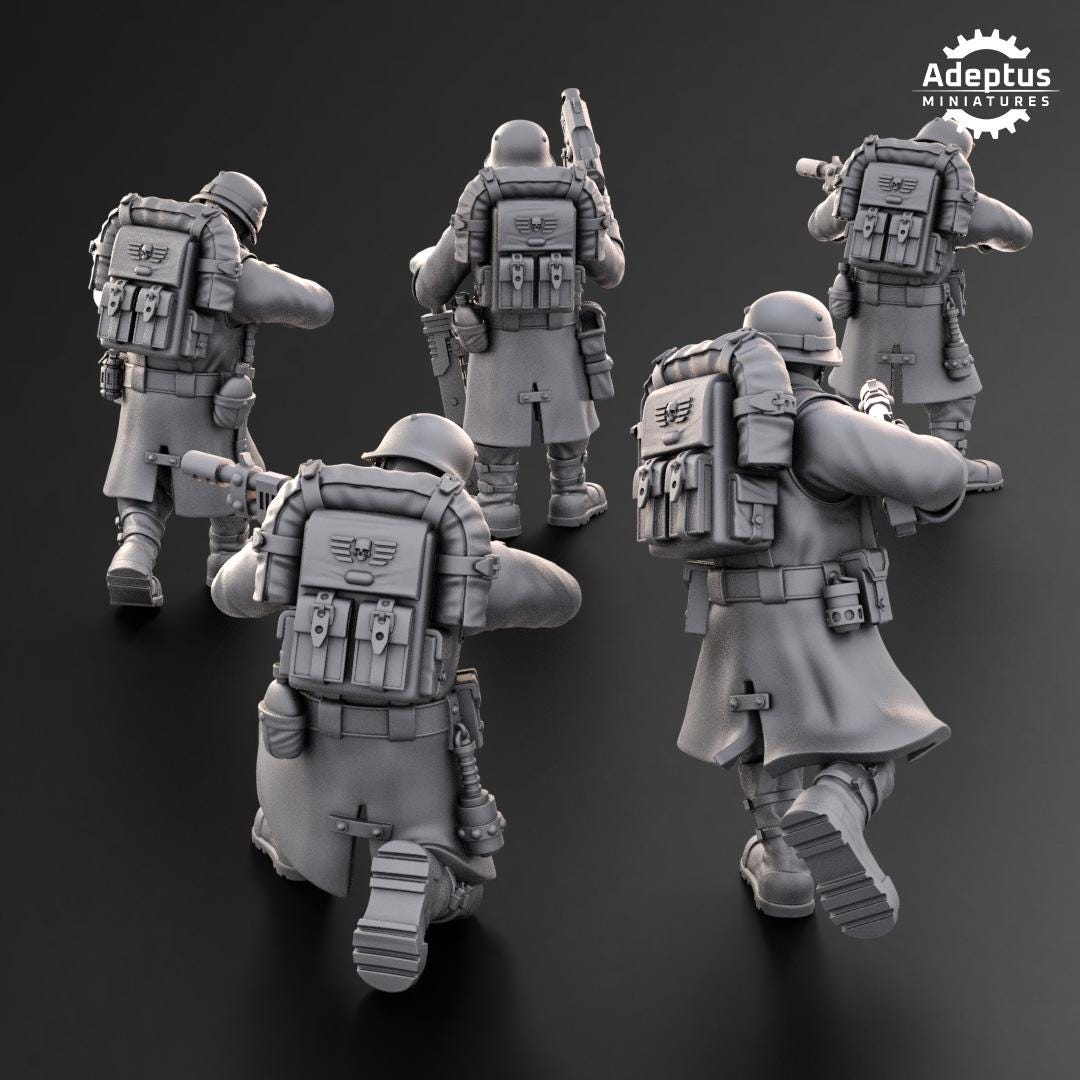 Adeptus Miniatures Iron Squad Infantry Squad (Custom Order) - product image 5 of 6