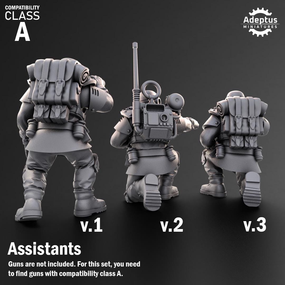 Adeptus Miniatures Ultima Troops Heavy Weapons Teams x3 (Custom Order) - product image 8 of 9