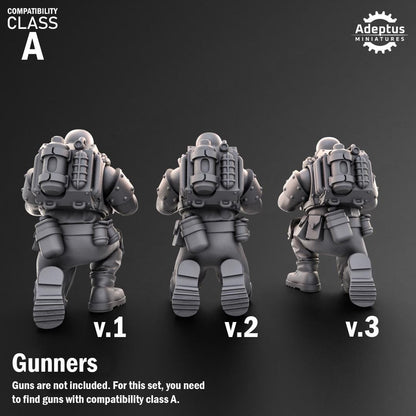 Adeptus Miniatures Spectre Regiment Heavy Weapons Teams x3 (Custom Order) - product image 4 of 9