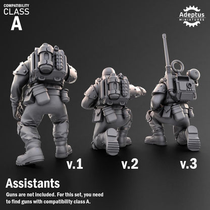 Adeptus Miniatures Spectre Regiment Heavy Weapons Teams x3 (Custom Order) - product image 8 of 9