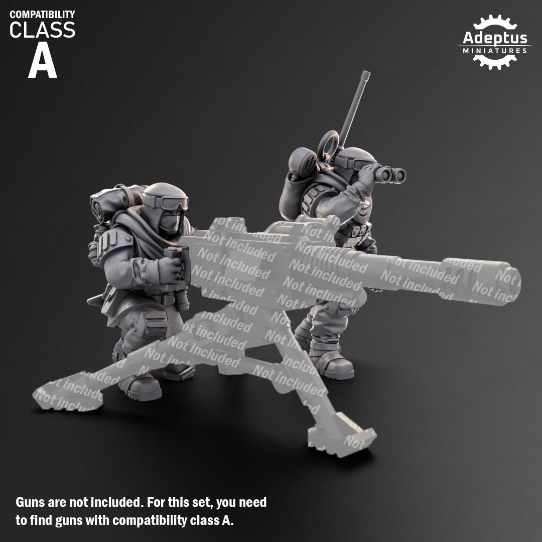 Adeptus Miniatures Khaleeth Regiment Heavy Weapons Teams x3 (Custom Order) - product image 2 of 9