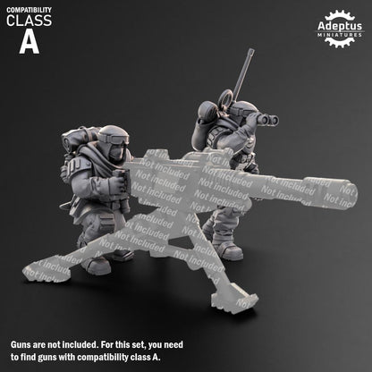 Adeptus Miniatures Khaleeth Regiment Heavy Weapons Teams x3 (Custom Order) - product image 2 of 9