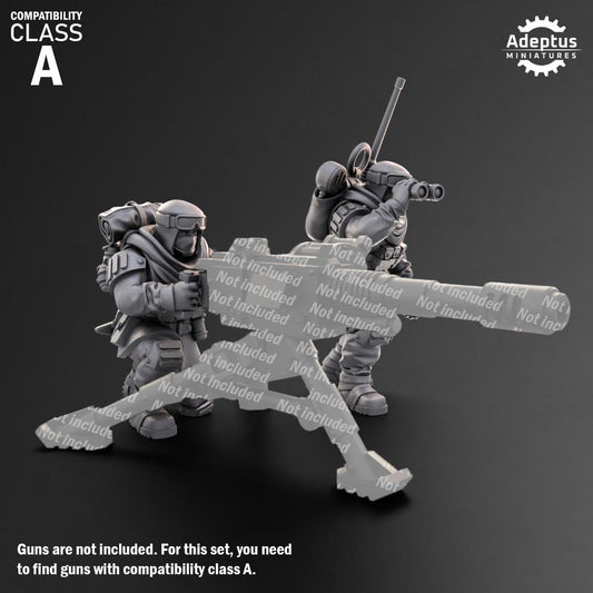 Adeptus Miniatures Khaleeth Regiment Heavy Weapons Teams x3 (Custom Order) - product image 2 of 9