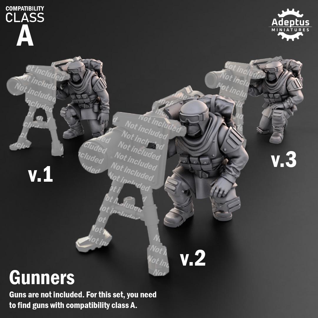 Adeptus Miniatures Khaleeth Regiment Heavy Weapons Teams x3 (Custom Order) - product image 5 of 9