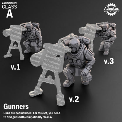 Adeptus Miniatures Khaleeth Regiment Heavy Weapons Teams x3 (Custom Order) - product image 5 of 9