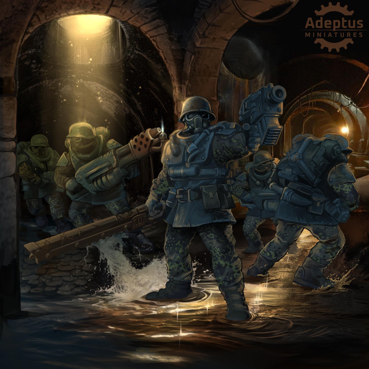 Adeptus Miniatures Koelner Regiment Heavy Weapons Teams x3 (Custom Order) - product image 9 of 9
