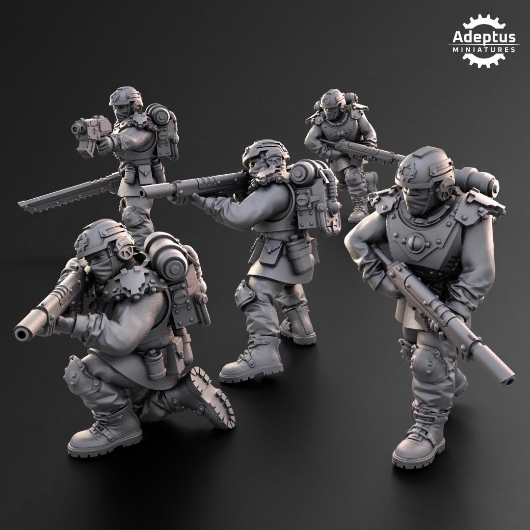 Adeptus Miniatures Dysorius Troops Infantry Squad (Custom Order) - product image 2 of 5