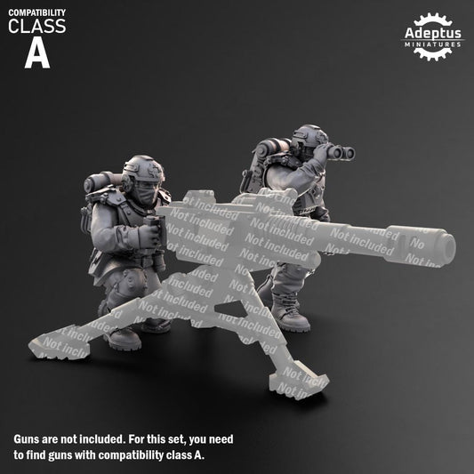 Adeptus Miniatures Dysorius Troops Heavy Weapons Teams x3 (Custom Order) - product image 2 of 8