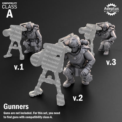 Adeptus Miniatures Dysorius Troops Heavy Weapons Teams x3 (Custom Order) - product image 5 of 8