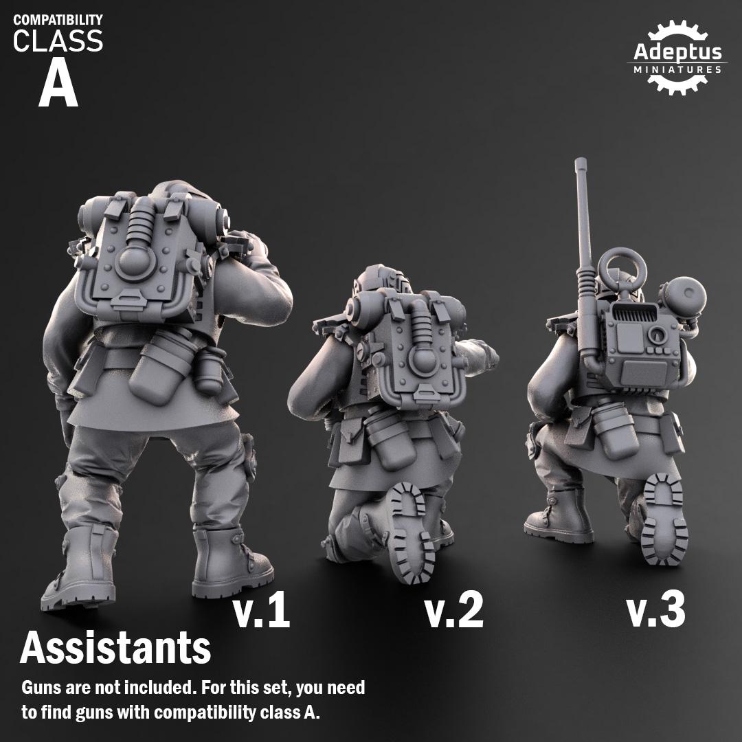 Adeptus Miniatures Dysorius Troops Heavy Weapons Teams x3 (Custom Order) - product image 8 of 8