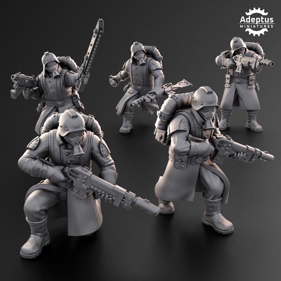 Adeptus Miniatures 114th Squad Infantry Squad (Custom Order) - product image 2 of 7