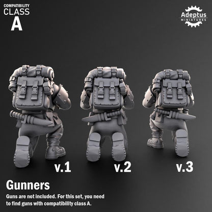 Adeptus Miniatures Warden Regiment Heavy Weapons Teams x3 (Custom Order) - product image 4 of 8