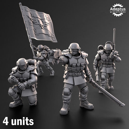 Adeptus Miniatures Ultima Troops Command Squad (Custom Order) - product image 1 of 9