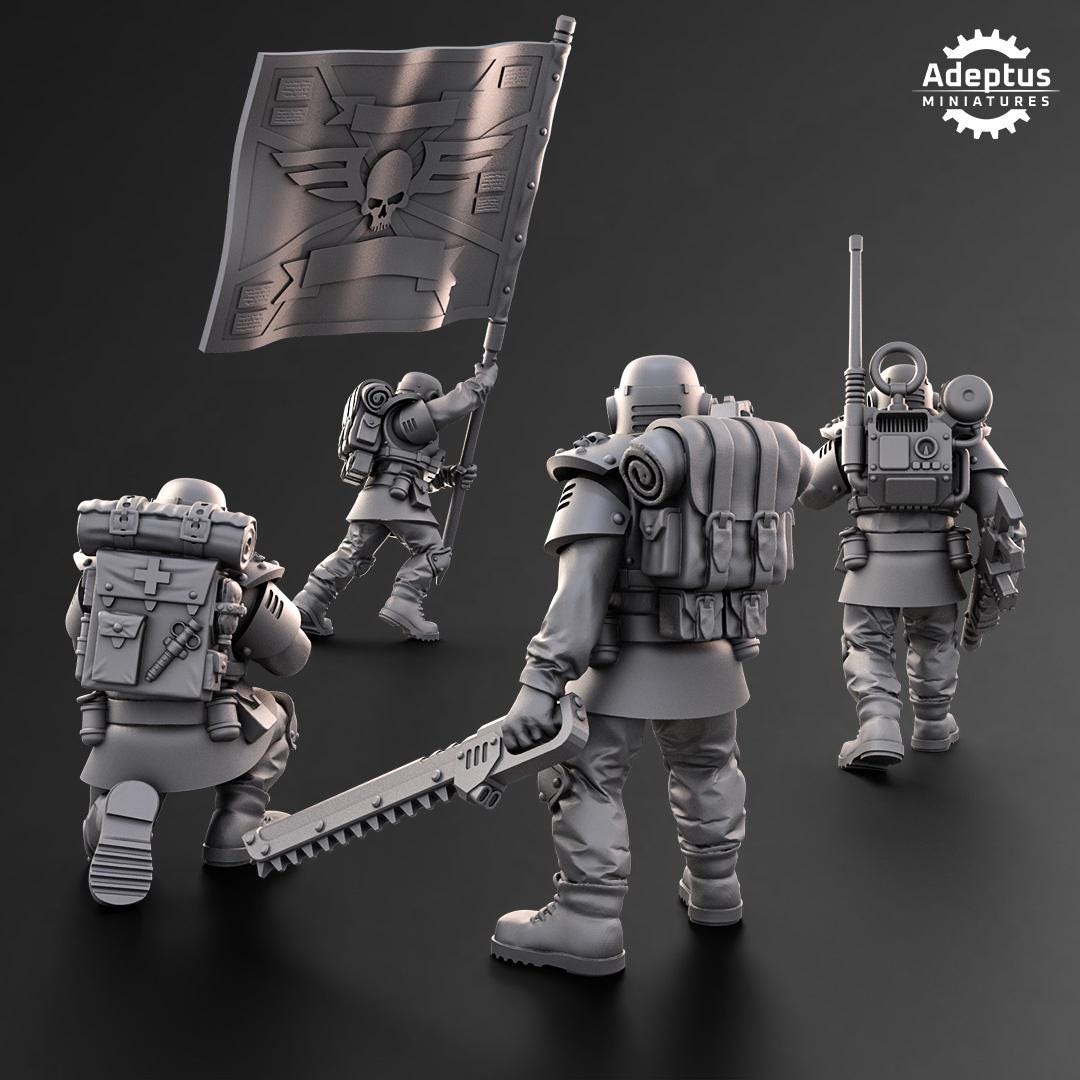 Adeptus Miniatures Ultima Troops Command Squad (Custom Order) - product image 2 of 9