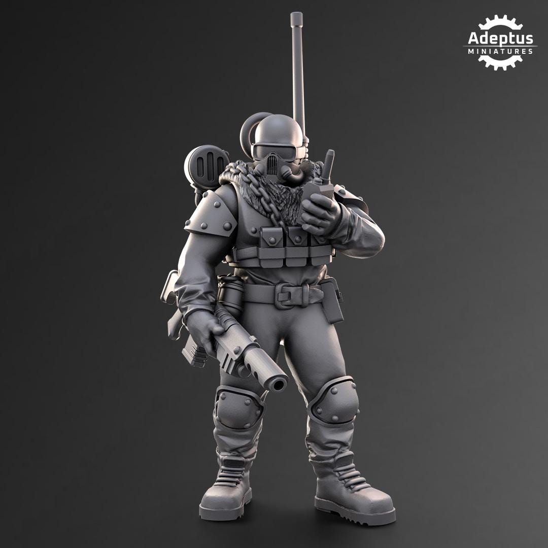 Adeptus Miniatures Spectre Regiment Command Squad (Custom Order) - product image 5 of 9
