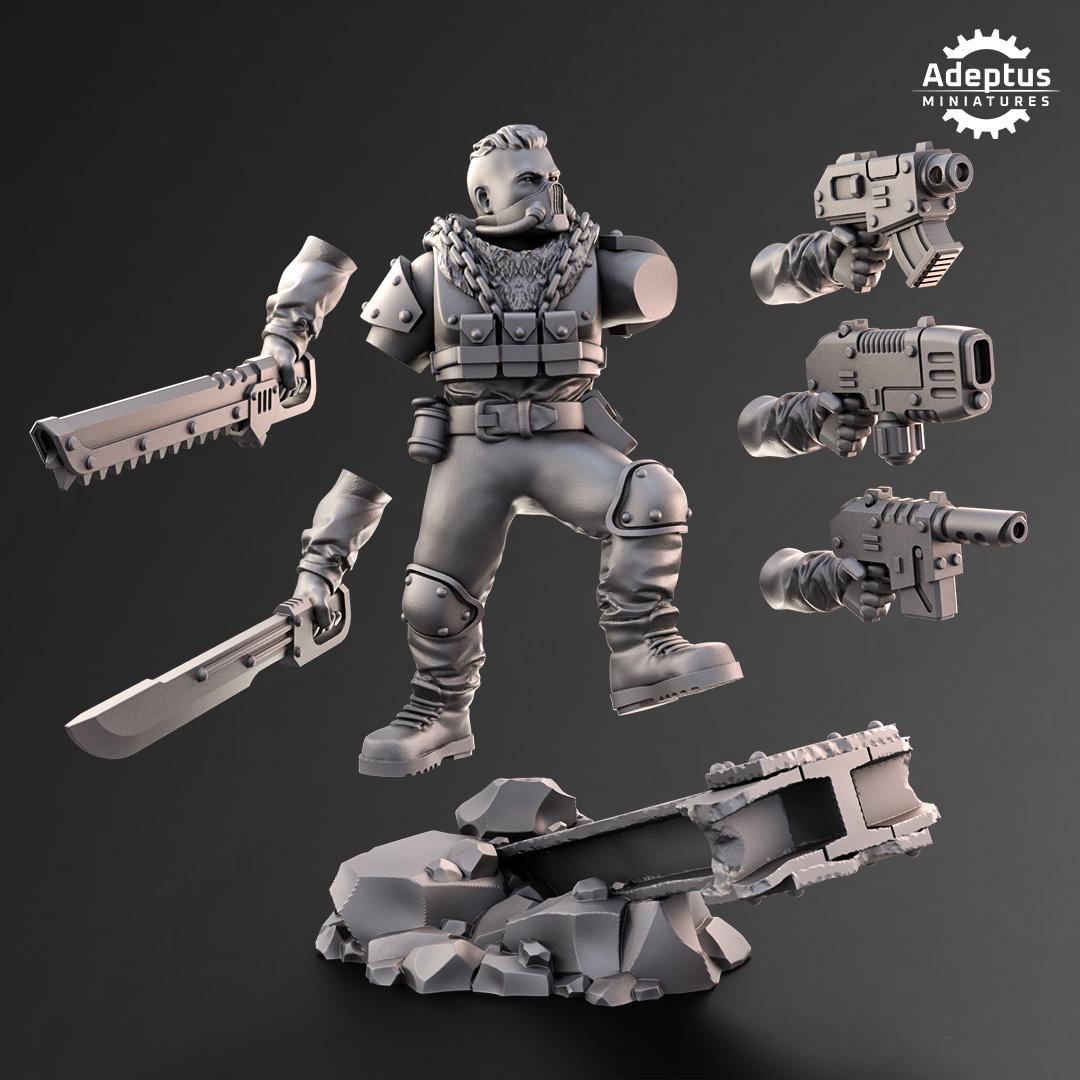 Adeptus Miniatures Spectre Regiment Command Squad (Custom Order) - product image 8 of 9