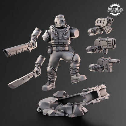 Adeptus Miniatures Spectre Regiment Command Squad (Custom Order) - product image 8 of 9