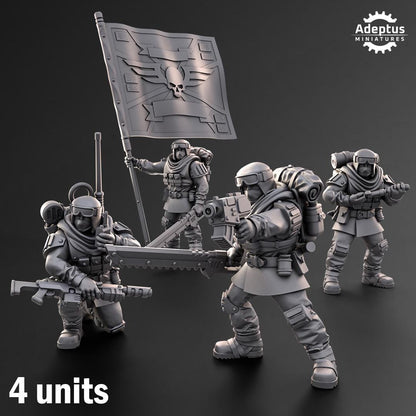 Adeptus Miniatures Khaleeth Regiment Command Squad (Custom Order) - product image 1 of 9