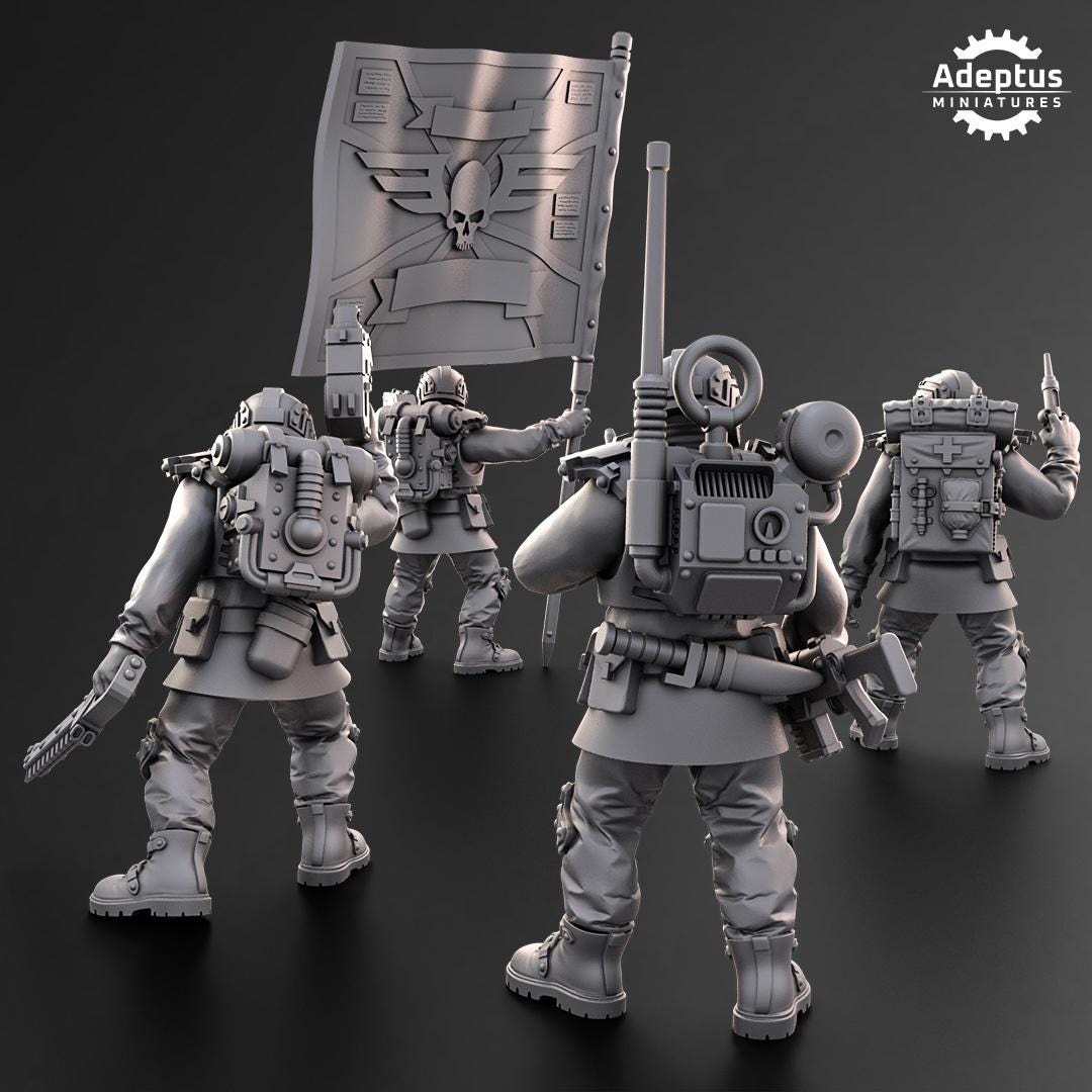 Adeptus Miniatures Dysorius Troops Command Squad (Custom Order) - product image 2 of 9
