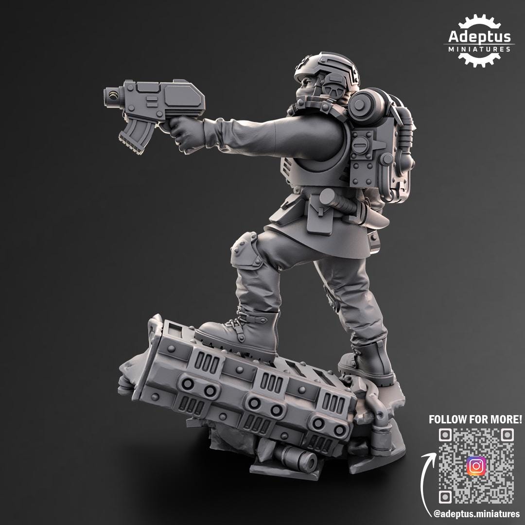 Adeptus Miniatures Dysorius Troops Command Squad (Custom Order) - product image 8 of 9