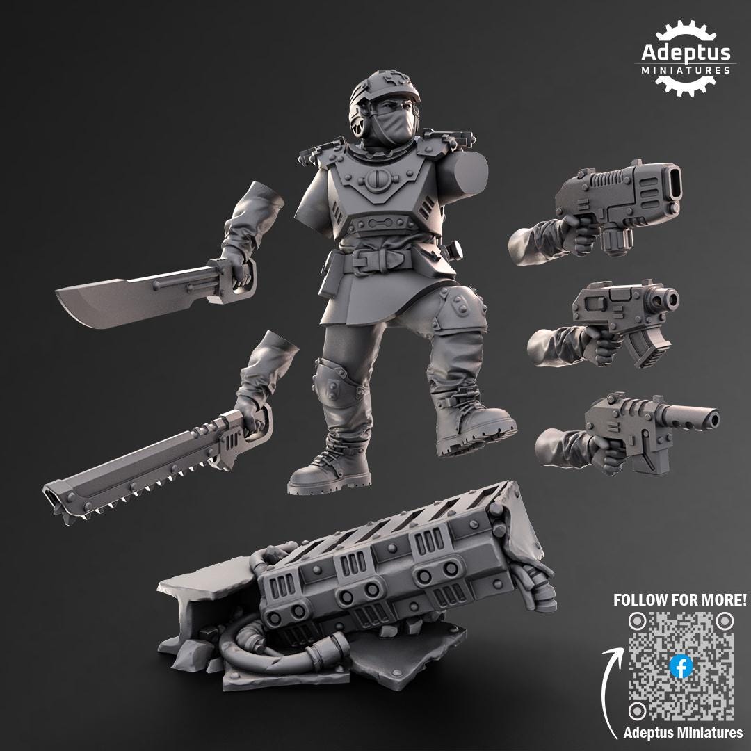 Adeptus Miniatures Dysorius Troops Command Squad (Custom Order) - product image 9 of 9