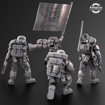 Adeptus Miniatures Warden Regiment Command Squad (Custom Order) - product image 2 of 9
