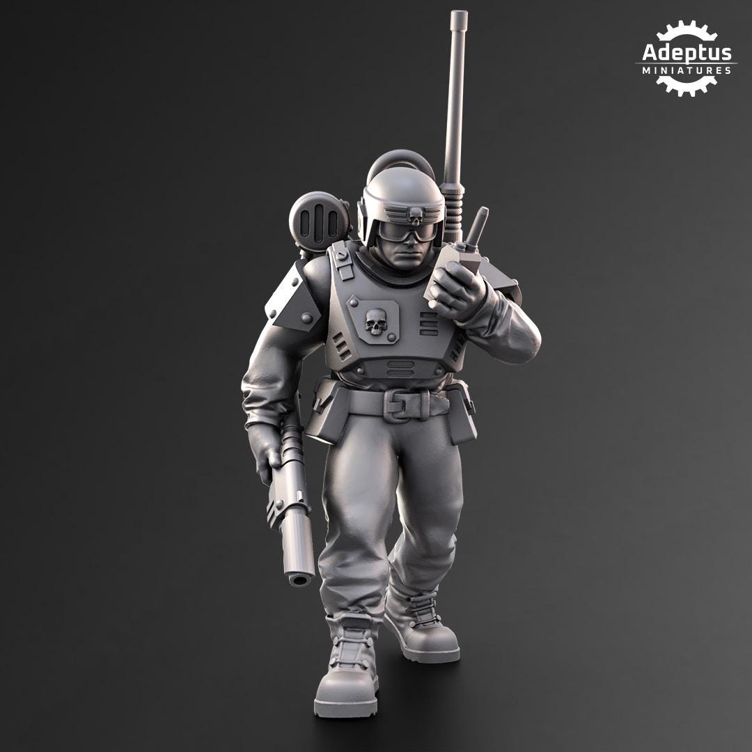 Adeptus Miniatures Warden Regiment Command Squad (Custom Order) - product image 5 of 9