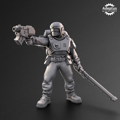 Adeptus Miniatures Warden Regiment Command Squad (Custom Order) - product image 6 of 9