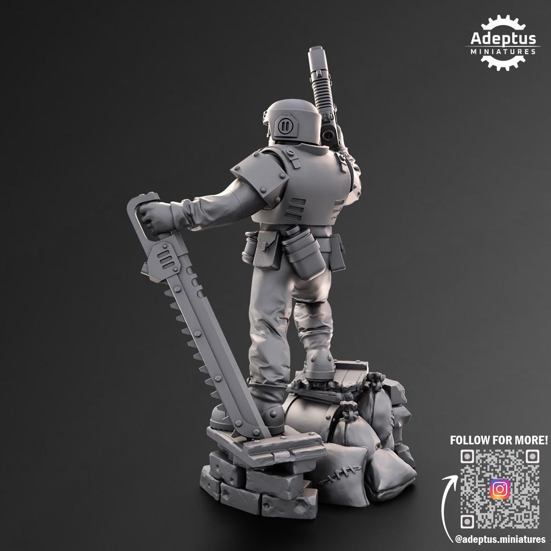 Adeptus Miniatures Warden Regiment Command Squad (Custom Order) - product image 8 of 9