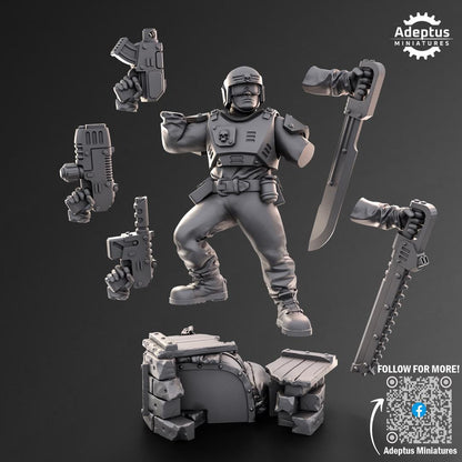 Adeptus Miniatures Warden Regiment Command Squad (Custom Order) - product image 9 of 9