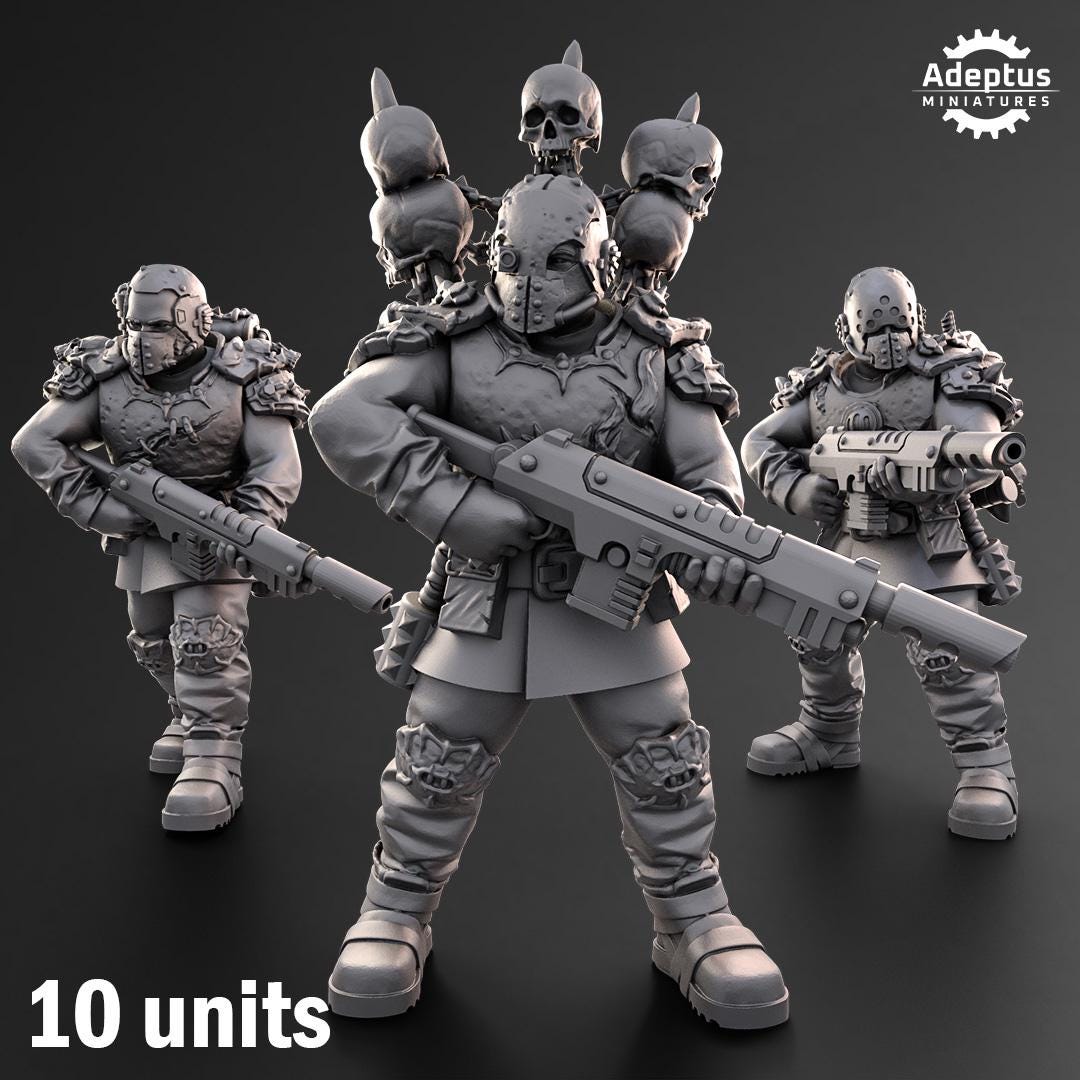 Adeptus Miniatures Dark Krocs. Renegades and Heretics (Custom Order) - product image 1 of 6