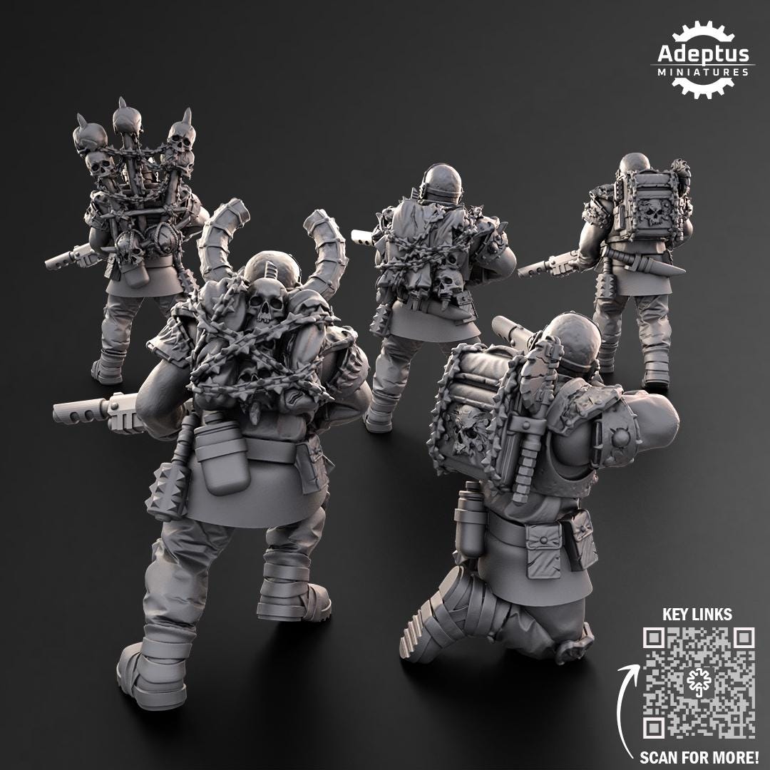 Adeptus Miniatures Dark Krocs. Renegades and Heretics (Custom Order) - product image 5 of 6